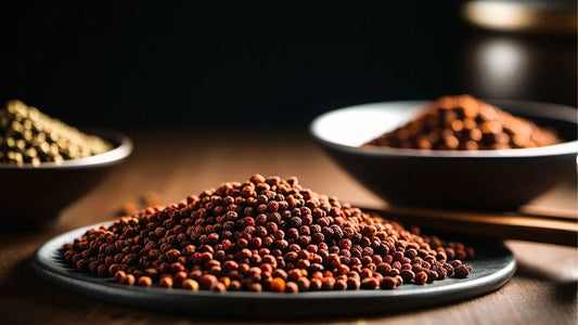 animage showing sichuan pepercorn alongside other Chinese herbs to show LUWIN skincare heritage