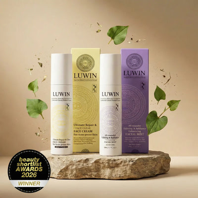 Advanced Calming & Clear Duo – Acne Cream & Calming Mist Set for Clear Skin | LUWIN