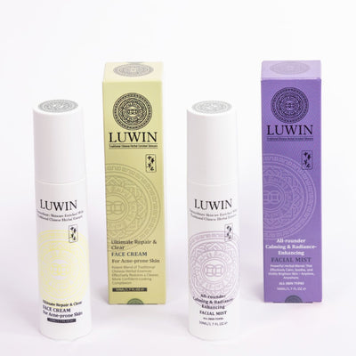 Advanced Calming & Clear Duo – Acne Cream & Calming Mist Set for Clear Skin | LUWIN