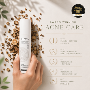 Advanced Calming & Clear Duo – Calming Mist & Face Cream Set for Clear Skin | LUWIN