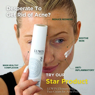 Ultimate Repair & Clear Face Cream – Calming Acne Cream for Acne-Prone Skin | LUWIN