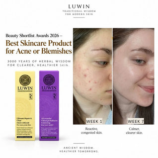 Advanced Calming & Clear Duo – Calming Mist & Face Cream Set for Clear Skin | LUWIN