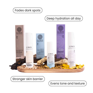 Ultimate Brightening & Rejuvenating Complete Set – Full Hyperpigmentation & Dark Spot Routine | LUWIN