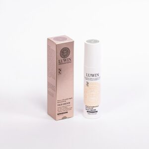 LUWIN Power of brightening and rejuvenating face cream white bottle and silky light brown box