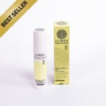 LUWIN Ultimate Repair and clear face cream for acne-prone skin bottle and yellow box package with 'best seller' in the top left corner.